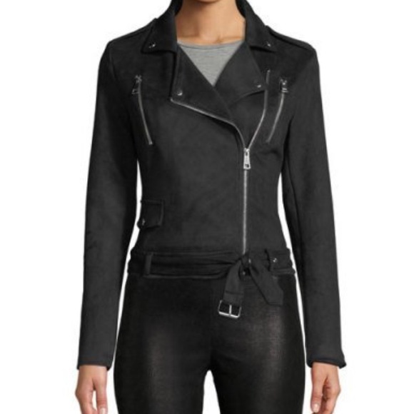 NWT! Faux suede Moto jacket - Picture 3 of 6